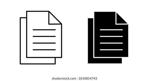 Duplicate icons. thin line vector icons