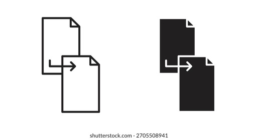Duplicate icons for use web design,logo.Symbol illustration.