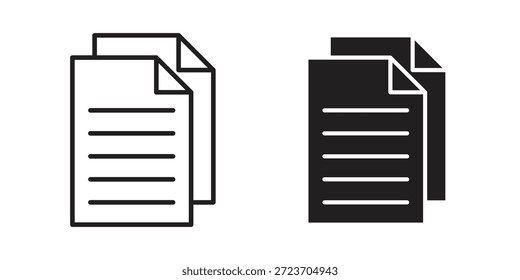 Doppelte Symbole, Vektorsammlung für Webdesigns. Flache Symbole