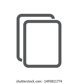 Duplicate images of paper as a copy button to paste.