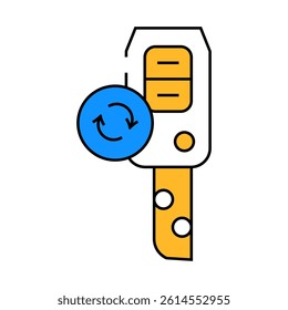 duplicate key line icon vector. duplicate key sign. isolated symbol illustration