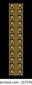 duplicate of the ornament vector design on the pillars of the Yamani Kaaba. one of the corners of the Kaaba