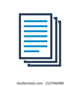 Duplicate sheet and other icon concept