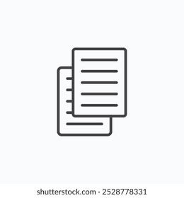 Duplicar ícone de vetor simples set.eps