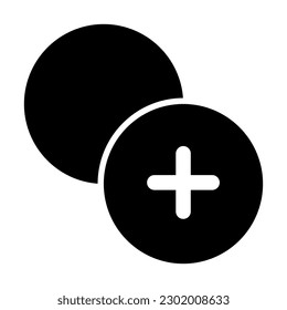 Diseño de iconos de glifo de vectores duplicados