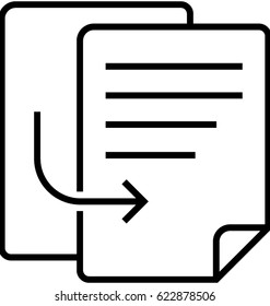 Duplicate Vector Icon 