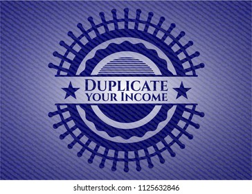 Duplicate your Income badge with jean texture