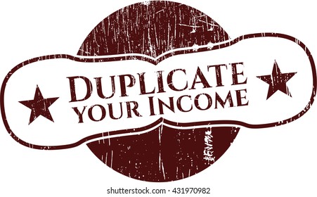 Duplicate your Income with rubber seal texture