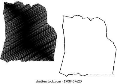 Duplin County, North Carolina State (US County, Vereinigte Staaten von Amerika), Karte, Vektorgrafik, Skizze Duplin-Karte