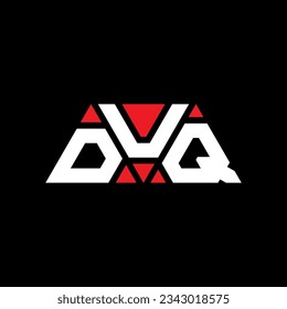 Diseño del logotipo de la letra del triángulo DUQ con forma de triángulo. Monograma de diseño del logotipo del triángulo DUQ. Plantilla de logotipo del vector del triángulo DUQ con color rojo. Logo triangular DUQ Diseño sencillo, elegante y lujoso.