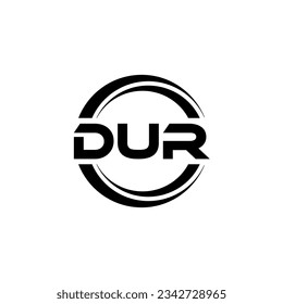 DUR Logo Design, Inspiration for a Unique Identity. Modern Elegance and Creative Design. Watermark Your Success with the Striking this Logo.