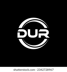 DUR Logo Design, Inspiration for a Unique Identity. Modern Elegance and Creative Design. Watermark Your Success with the Striking this Logo.