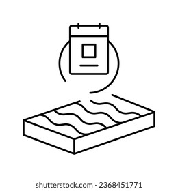 durability mineral wool line icon vector. durability mineral wool sign. isolated contour symbol black illustration