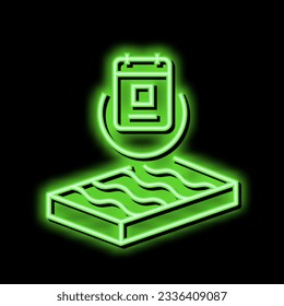 durabilidad del vector de señal de luz de neón de lana mineral. ilustración de lana mineral de durabilidad
