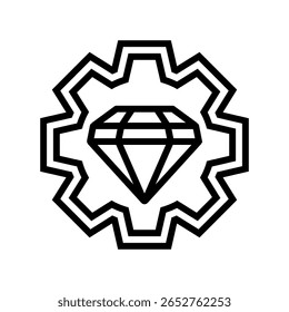 vetor de ícone de linha de construção durável. sinal de construção durável. ilustração preta do símbolo de contorno isolado