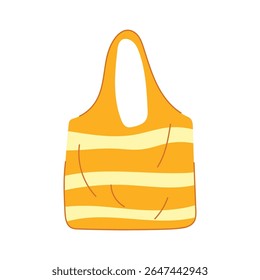 durable fabric grocery bag cartoon. washable foldable, biodegradable lightweight, compact stylish durable fabric grocery bag sign. isolated symbol vector illustration