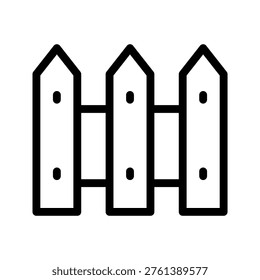 Durable fence icon modern boundary security, property protection and outdoor enclosure concept visual