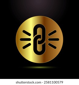 Durable icon design illustration, Durable logo badge for product design element. Gold color style