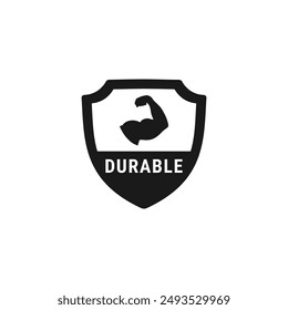 Durable icon or durability sign vector isolated. Best durable icon for apps, websites, packaging design element and more.