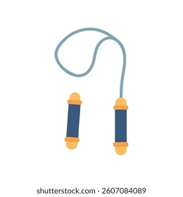 Durable Jump Rope for High-Speed Training. Design of Fitness and Gym Icons.