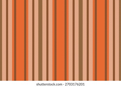 Tela de Vertical de líneas duraderas, textura de patrón textil de impresión. Fondo de Vector sin fisuras de rayas de fibra en la paleta de colores naranja y claro.