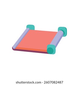 Durable Multi-Angle Gym Mat for Resistance Training. Design of Fitness and Gym Icons.