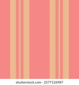 Durable pattern background seamless, blanket lines stripe vector. Menu textile vertical texture fabric in red and yellow colors palette.