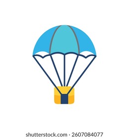 Durable Resistance Parachute for Effective Training. Design of Fitness and Gym Icons.
