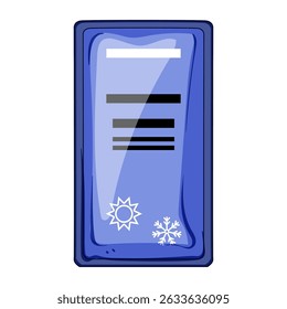 durável reutilizável quente frio gel pack cartoon. congelador micro-ondas, inchaço de lesão, recuperação de inflamação durável reutilizável quente frio gel pack sinal.