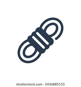 Durable Rope for Outdoor Adventure Activities Vector Icon Illustration