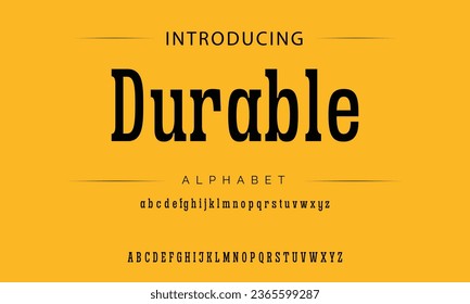 Durable Sport Modern Italic Alphabet Font. Typography urban style fonts for technology, digital, movie logo design. vector illustration