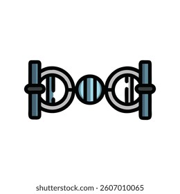 Durable Weighted Olympic Lifting Equipment for Performance. Design of Fitness and Gym Icons.