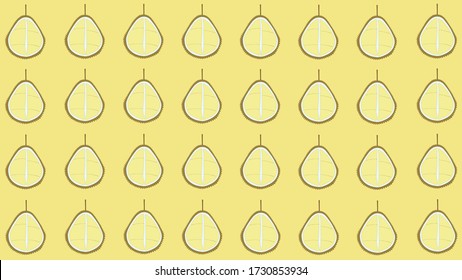 durain king of fruit seamless pattern 