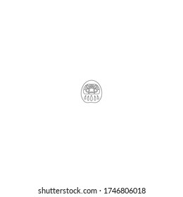 diseño de iconos con logotipo durama con estilo de línea simple