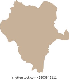 Durango Isolated Map Cartography Illustration State in Mexico.