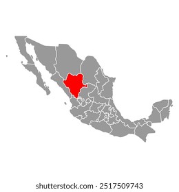 Durango de México forma de mapa, concepto de Web de viaje icono de Ilustración vectorial .