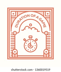 DURATION OF A GAME ICON CONCEPT