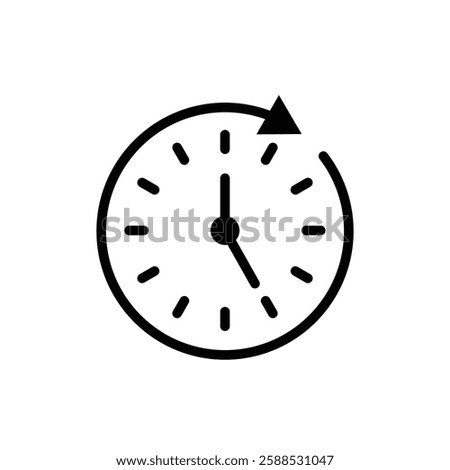 Duration icon logo sign set vector outline