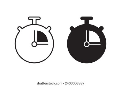 Duration icon set. vector illustration