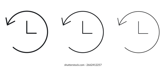 Duration icon simple line design - Simple Vector Illustration