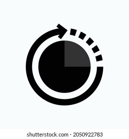 Duration Icon. Timeline Symbol  - Vector.