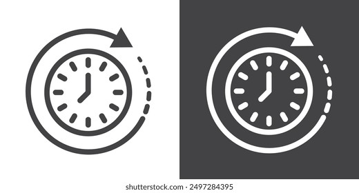 Duration icon vector logo set collection for web app ui