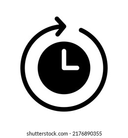 Duration Icon Vector Symbol Design Illustration