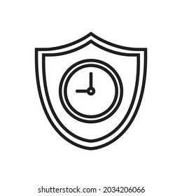 Duration protection icon design vector illustration