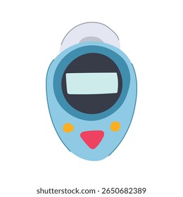 duration shower timer cartoon. efficiency gadget, device digital, countdown alert duration shower timer sign. isolated symbol vector illustration