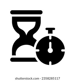 duration solid icon illustration vector graphic