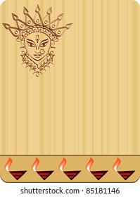 Durga Diwali Design