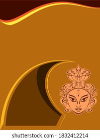 Durga Goddess Of Power, Divine Mother Of The Universe Vector Art Illustration