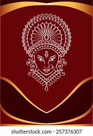 Durga Goddess of Power Vector Art