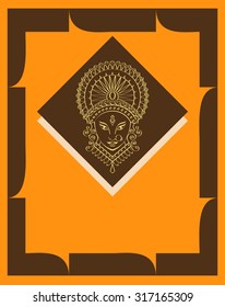 Durga Goddess of Power Vector Art